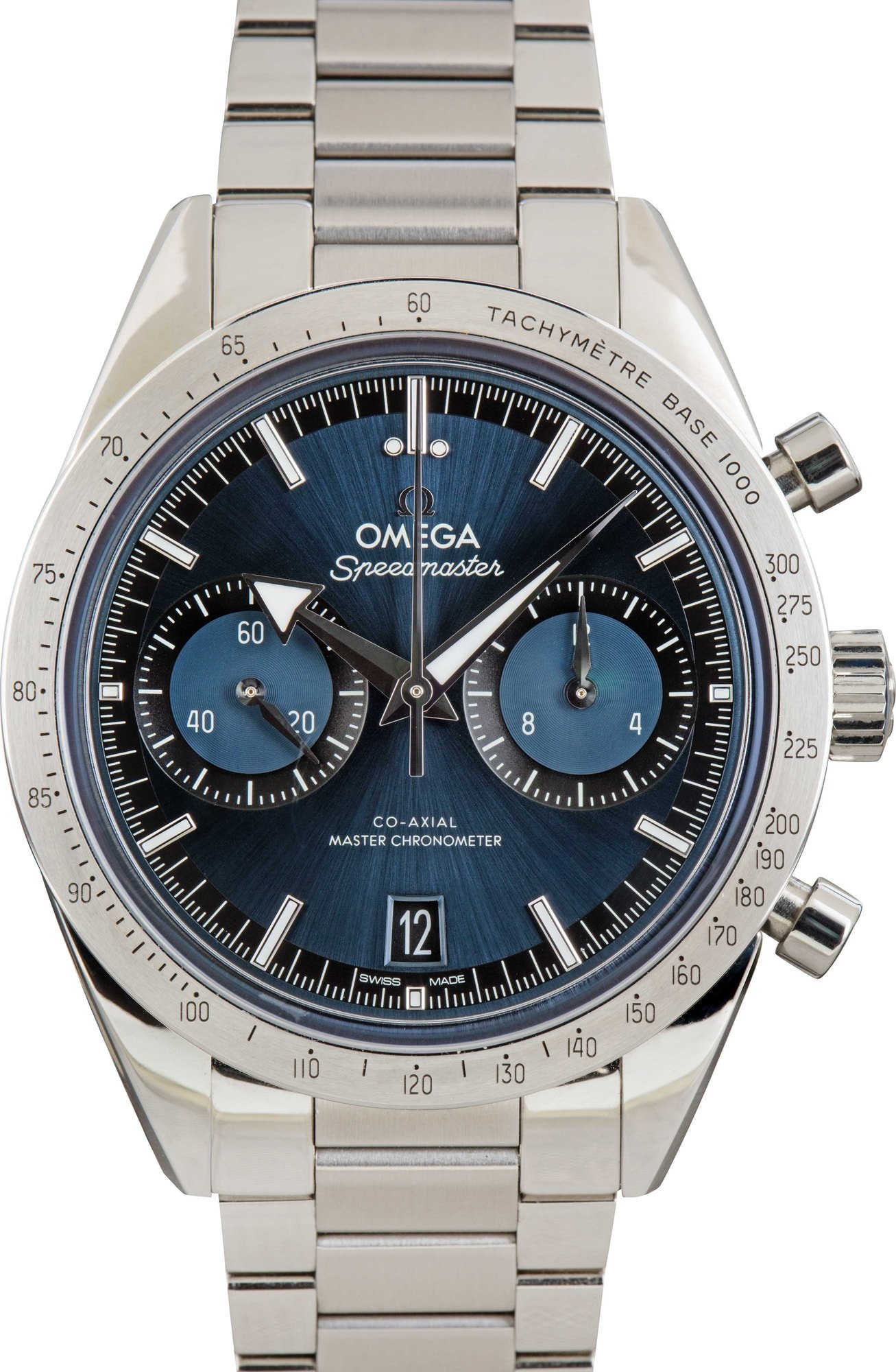 HandMade The Omega Speedmaster Steel Blue Dial