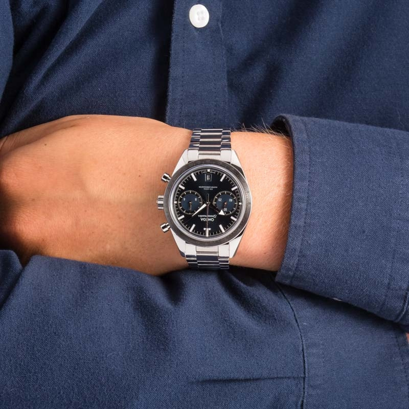 HandMade The Omega Speedmaster Stainless Steel Blue Dial - Image 5