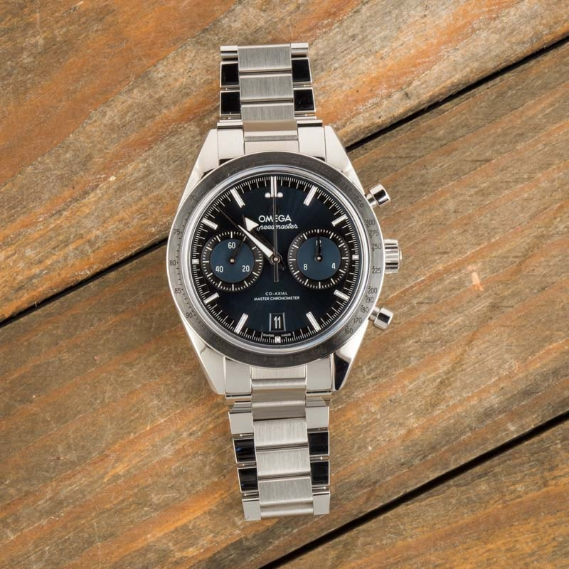 HandMade The Omega Speedmaster Stainless Steel Blue Dial - Image 6