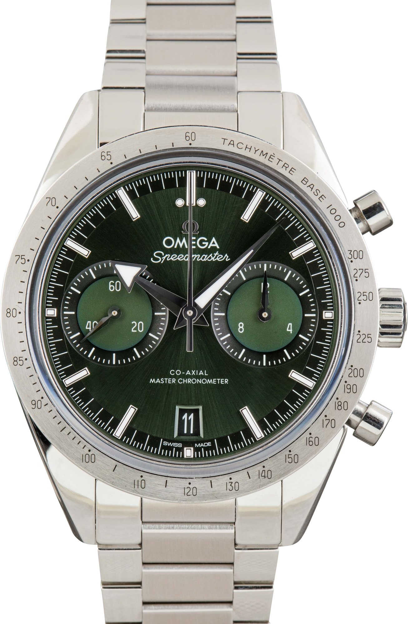 HandMade The Omega Speedmaster '57 Green Dial Stainless Steel