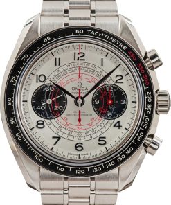 HandMade The Omega Speedmaster Chronoscope Silver Arabic Dial