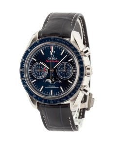 Alternative view of HandMade The Omega Speedmaster Moonphase Blue Dial