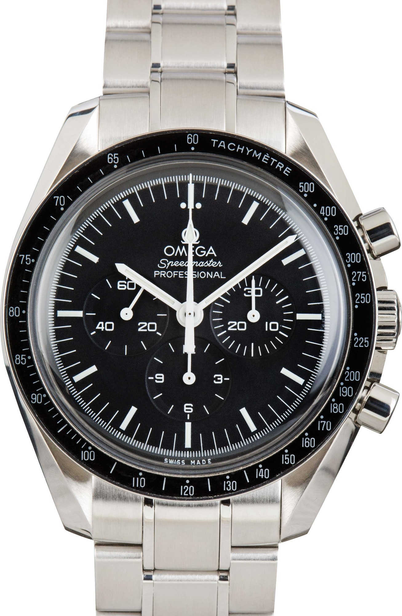 HandMade The Mens Omega Speedmaster Moonwatch Professional Black Dial