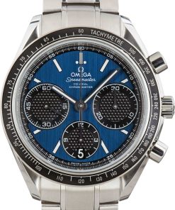 HandMade The Omega Speedmaster Racing Blue Chronograph Dial
