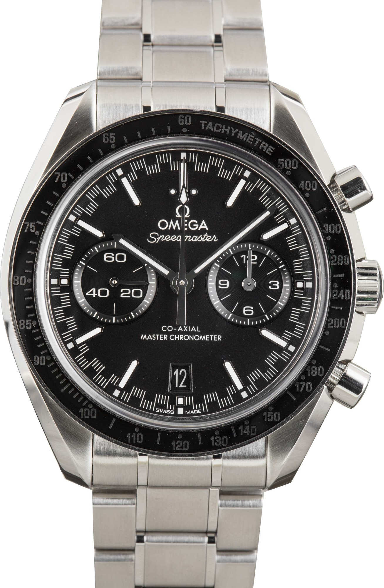 HandMade The Omega Speedmaster Racing Stainless Steel Black Dial