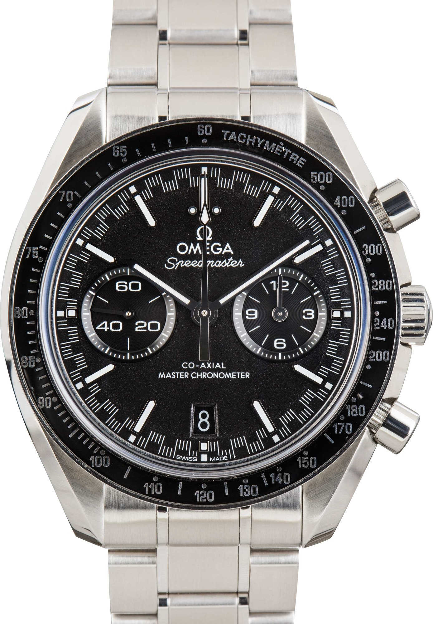 HandMade The Omega Speedmaster Racing Stainless Steel Black Dial
