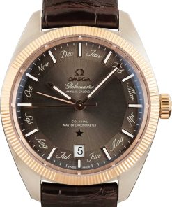 HandMade The Omega Constellation Globemaster on Leather Strap