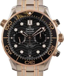 HandMade The Omega Seamaster 18k Sedna Gold & Steel