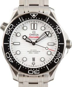 HandMade The Omega 42MM Seamaster Diver White Dial