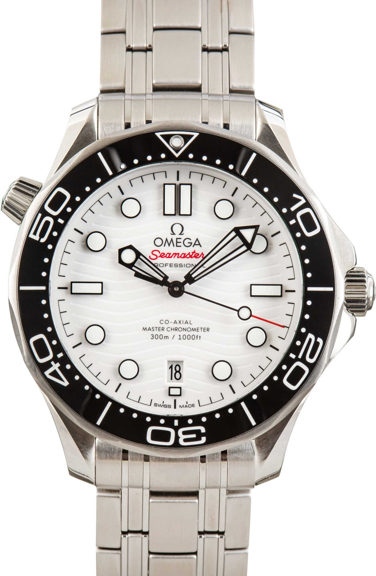 HandMade The Omega 42MM Seamaster Diver White Dial