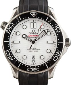 HandMade The Omega Seamaster 42MM Diver 300M White Wave Dial