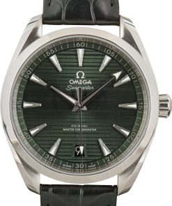 HandMade The Omega Seamaster Aqua Terra Steel on Leather Strap