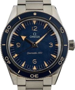 HandMade The Omega Seamaster 300 Stainless Steel Blue