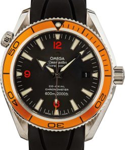 HandMade The Mens Omega Seamaster Planet Ocean Orange Bezel