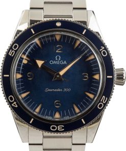 HandMade The Omega Seamaster 300 Stainless Steel Blue Dial