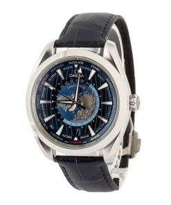 Alternative view of HandMade The Omega Seamaster Aqua Terra World Time Blue Dial