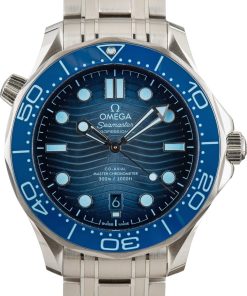 HandMade The Omega Seamaster Diver Blue Wave Dial