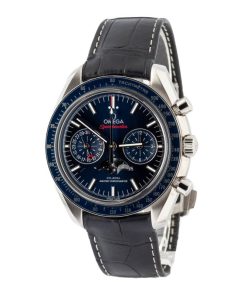 Alternative view of HandMade The Omega Speedmaster Moonphase Blue Index Dial