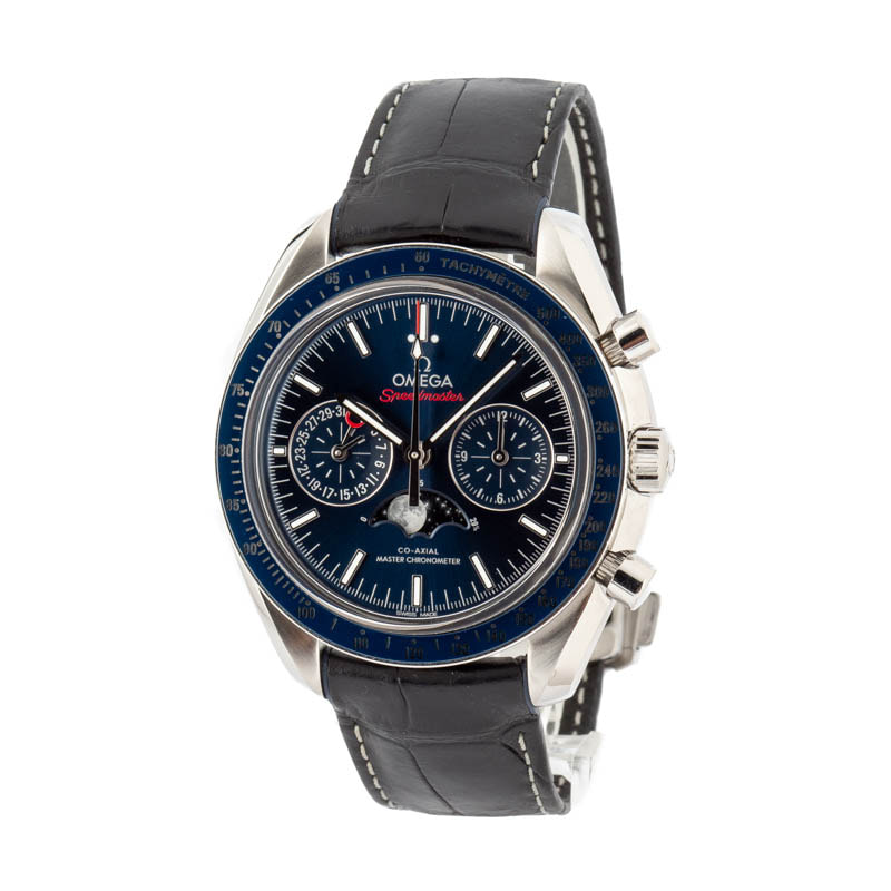 HandMade The Omega Speedmaster Moonphase Blue Dial - Image 2