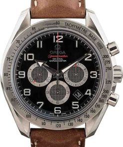 HandMade The Mens Omega Speedmaster Broad Arrow Black