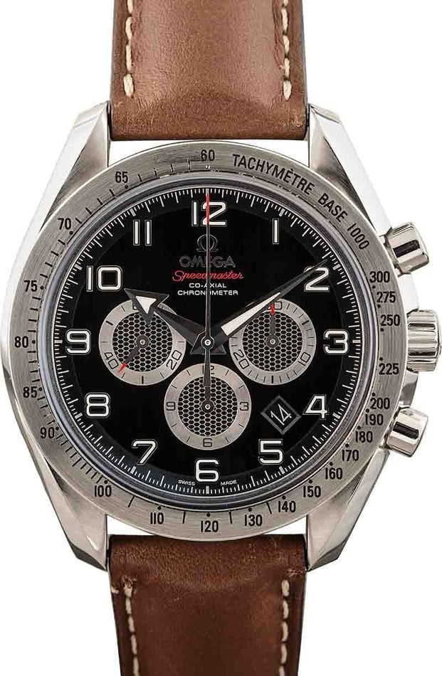 HandMade The Mens Omega Speedmaster Broad Arrow Black