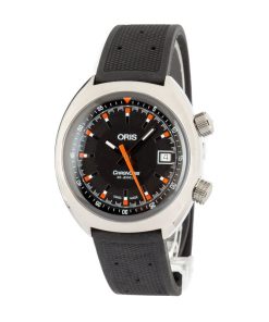 Alternative view of HandMade The Oris Chronoris Date Stainless Steel on Rubber Strap