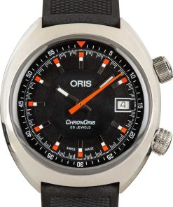 HandMade The Oris Chronoris Date Stainless Steel on Rubber Strap