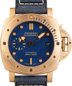 HandMade The Panerai Submersible Bronzo PAM01074 Blue Dial