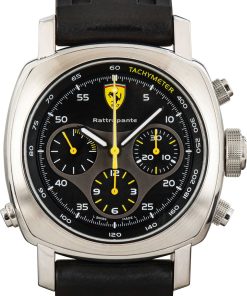 HandMade The Panerai Ferrari Scuderia Rattrapante FER00010 Stainless Steel