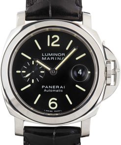 HandMade The Panerai Luminor Marina Ref PAM00104 Black Dial
