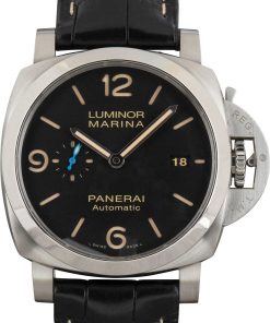 HandMade The Panerai Luminor Marina PAM01312 Black Dial