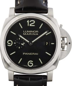 HandMade The Panerai Luminor Marina PAM03312 Black Dial