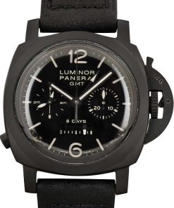 HandMade The Panerai Luminor Chrono Monopulsante 8 Days GMT Black Ceramic