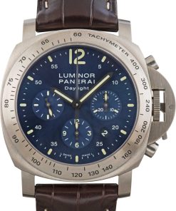 HandMade The Panerai Luminor Chrono PAM00326 Blue Dial