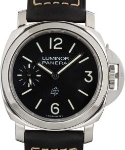HandMade The Panerai Luminor Logo PAM01084 Black Arabic Dial