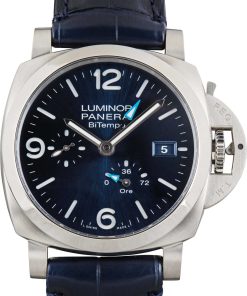 HandMade The Panerai Luminor BiTempo Power Reserve PAM01361 Blue Dial