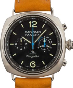 HandMade The Panerai Radiomir 1/8th Second Regatta Titanio Black Dial