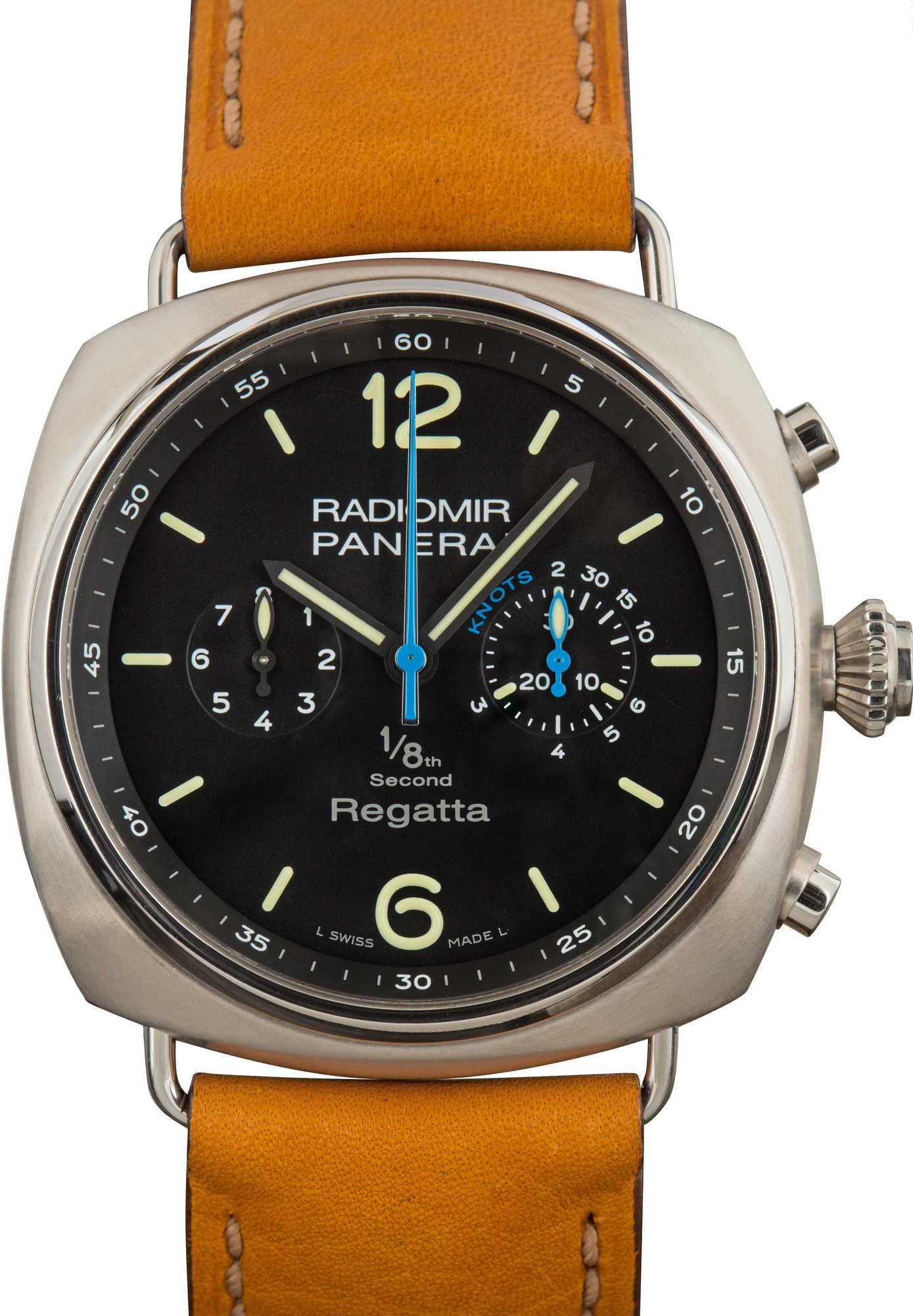 HandMade The Panerai Radiomir 1/8th Second Regatta Titanio Black Dial