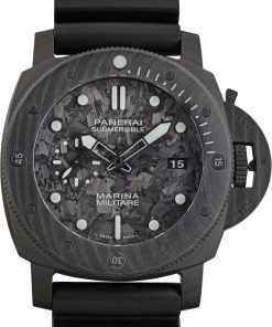 HandMade The Panerai Submersible Marina Militare Carbotech PAM00979 Black Dial