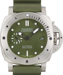 HandMade The Panerai Submersible Verde Militare PAM01055 Stainless Steel