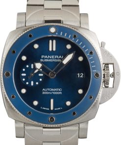 HandMade The Panerai Submersible Blu Notte Stainless Steel