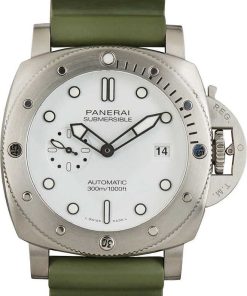 HandMade The Panerai Submersible QuarantaQuattro Bianco White Dial