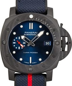 HandMade The Panerai Submersible Luna Rossa Carbotech PAM01563 Blue Dial