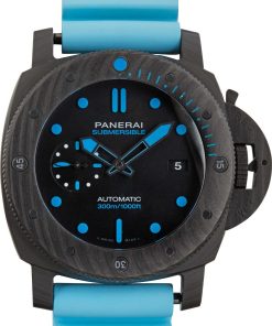 HandMade The Panerai Luminor Submersible Carbotech PAM01616 Black Dial