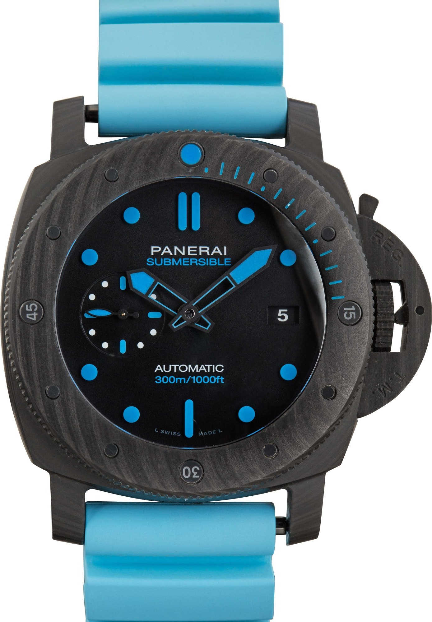 HandMade The Panerai Luminor Submersible Carbotech PAM01616 Black Dial