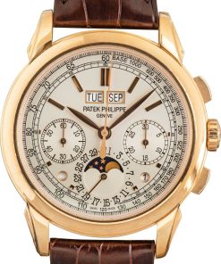 HandMade The Patek Philippe Grand Complications Perpetual Calendar Chronograph Silver Dial