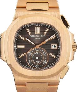 HandMade The Patek Philippe Nautilus Chronograph Date Rose Gold