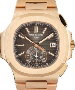 HandMade The Patek Philippe Nautilus Flyback Chronograph 18k Rose Gold