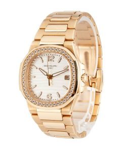 Alternative view of HandMade The Patek Philippe Nautilus Rose Gold Diamond Bezel