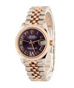 Alternative view of HandMade The Rolex Datejust 31 Ref 278271 Purple Dial